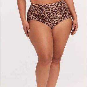 High-Rise Ruched Bikini Bottom